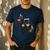 Music Note Pumpkin Fall Music Teacher Halloween Costume Men's Casual T-Shirt Navy