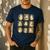 Music Teacher Orchestra Spooky Halloween Ghost Band Men's Casual T-Shirt Navy