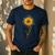 Music Teacher Shirt Sunflower Music Notes Musician Singer Men's Casual T-Shirt Navy Music Teacher Shirt Sunflower Music Notes Musician Singer Men's Casual T-Shirt Navy