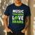 Music Teachers Love Brains Cute Teaching Halloween Men's Casual T-Shirt Navy