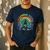 Musical Teacher Teaching Music Is My Jam Rainbow Tie Dye Men's Casual T-Shirt Navy