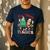 One Merry Teacher Groovy Christmas Tree Pjs Xmas Teacher Men's Casual T-Shirt Navy One Merry Teacher Groovy Christmas Tree Pjs Xmas Teacher Men's Casual T-Shirt Navy