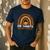 One Thankful Science Teacher Rainbow Boho Fall Thanksgiving Men's Casual T-Shirt Navy One Thankful Science Teacher Rainbow Boho Fall Thanksgiving Men's Casual T-Shirt Navy