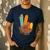 One Thankful Teacher Thanksgiving Turkey Peace Hand Sign Men's Casual T-Shirt Navy One Thankful Teacher Thanksgiving Turkey Peace Hand Sign Men's Casual T-Shirt Navy