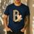 P Is For Pre K Teacher Leopard First Day Of School For Men Women Girls Kids Men's Casual T-Shirt Navy