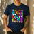 Hispanic Heritage Month 2025 Latino Puerto Rico Teacher Kids Men's Casual T-Shirt Navy