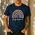 Paraprofessional Rainbow Para Teacher Parapro Men's Casual T-Shirt Navy