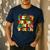 PE Teacher Christmas Holiday Men's Casual T-Shirt Navy