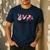 Peace Love Books Librarian Teacher Life Book Library Tie Dye Men's Casual T-Shirt Navy