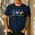 Peace Love Physical Education Tie Dye Sports PE Teacher Men's Casual T-Shirt Navy