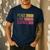Peace Love Science Lovers Math Chemistry Teacher Men's Casual T-Shirt Navy