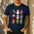 Pig Spooky Ghost Witch Boo-Jee Horror Pumpkin Pig Halloween Men's Casual T-Shirt Navy