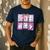 Preppy Spooky Teacher Halloween Ghost Coquette Bow Autumn Men's Casual T-Shirt Navy Preppy Spooky Teacher Halloween Ghost Coquette Bow Autumn Men's Casual T-Shirt Navy
