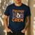 Preschool Boo Crew Preschool Halloween Teacher Men's Casual T-Shirt Navy
