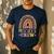 Preschool Crew Cute Leopard Rainbow Back To School Teachers Men's Casual T-Shirt Navy Preschool Crew Cute Leopard Rainbow Back To School Teachers Men's Casual T-Shirt Navy