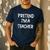 Pretend I'm a Teacher Lazy Last Minute Halloween Costume Men's Casual T-Shirt Navy