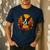 Pumpkin Boston Terrier Costume On Boston Terrier Halloween Men's Casual T-Shirt Navy