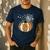 Pumpkin Music Teacher Halloween Fall Music Notes Autumn Men's Casual T-Shirt Navy