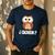 Quien Who Owl Spanish Teacher Men's Casual T-Shirt Navy
