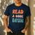 Read A Book Bruh English Teacher Reading Literature Men's Casual T-Shirt Navy