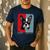 Retro Boston Terrier Dog Lover Bostie Mom Dad Dog Owner Men's Casual T-Shirt Navy