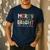 Retro Merry Teacher Bright Students Christmas Teacher Men's Casual T-Shirt Navy Retro Merry Teacher Bright Students Christmas Teacher Men's Casual T-Shirt Navy