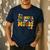 Retro Thankful For Music Floral Music Teacher Thanksgiving Men Women Men's Casual T-Shirt Navy