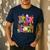 Retro Trick Or Teach Leopard Ghost Halloween Spooky Teacher Men's Casual T-Shirt Navy Retro Trick Or Teach Leopard Ghost Halloween Spooky Teacher Men's Casual T-Shirt Navy