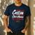 Running On Coffee And Christmas Cheer Lover Teacher For Men Women Kids Men's Casual T-Shirt Navy Running On Coffee And Christmas Cheer Lover Teacher For Men Women Kids Men's Casual T-Shirt Navy