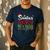 Santa's Favorite Pre-K Teacher Christmas Santa Hat Lights For Men Women Kids Men's Casual T-Shirt Navy