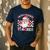 Santa's Favorite Teacher Groovy Christmas Teacher Boys Girls Men's Casual T-Shirt Navy