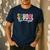 School Psychologist Rainbow Psychology Teacher Men's Casual T-Shirt Navy