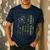 Science Teacher Camo American Flag Back To School Men's Casual T-Shirt Navy