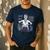 Science Teacher Halloween Skeleton Scientist Chemistry Men's Casual T-Shirt Navy