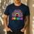 Second Grade Rainbow Girls Boys Teacher Team 2nd Grade Squad Men's Casual T-Shirt Navy