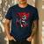 Super Power Superhero Boston Terrier Dog For Men Women Kids Men's Casual T-Shirt Navy