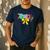 Teach Coquette Bow Teacher Back To School Happy First Day Men's Casual T-Shirt Navy Teach Coquette Bow Teacher Back To School Happy First Day Men's Casual T-Shirt Navy