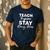 Teach Inspire Stay Drug-Free Red Ribbon Week Teacher Kids Men's Casual T-Shirt Navy