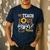 TEACH LOVE INSPIRE Teacher Sunflower Appreciation Men's Casual T-Shirt Navy