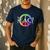 Teach Peace For Teachers And Educators Counselor Men's Casual T-Shirt Navy Teach Peace For Teachers And Educators Counselor Men's Casual T-Shirt Navy