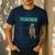 I Am A Teacher Alcoholic Cat Beer Feline Men Women Men's Casual T-Shirt Navy
