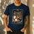 The Teacher Ghost Book Reading Books Lover Halloween Men's Casual T-Shirt Navy