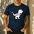 Teacher Saurus T Shirt For Men And Women Men's Casual T-Shirt Navy Teacher Saurus T Shirt For Men And Women Men's Casual T-Shirt Navy