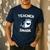Teacher Shark Teaching Back To School Kindergarten Men's Casual T-Shirt Navy