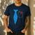 Teacher Tie & Pocket Protector Costume School Men's Casual T-Shirt Navy