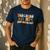 Teaching Is My Superpower Vintage Groovy University Teacher Men's Casual T-Shirt Navy