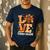 Thanksgiving Love Third Grade Teacher Turkey Autumn Fall Men Women Girls Kids Men's Casual T-Shirt Navy