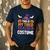 Tired Teacher Costume For Humor Halloween Men's Casual T-Shirt Navy Tired Teacher Costume For Humor Halloween Men's Casual T-Shirt Navy