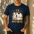 TK Boo Crew Preppy Halloween Floral Ghost TK Teacher Team TK Men's Casual T-Shirt Navy