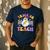 Trick Or Teach Groovy Halloween Teachers Men's Casual T-Shirt Navy Trick Or Teach Groovy Halloween Teachers Men's Casual T-Shirt Navy